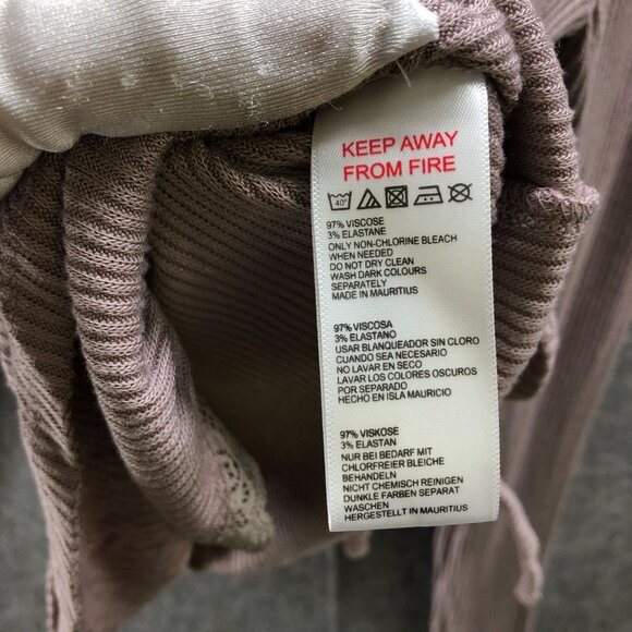 Women's Long Sleeve Wrap Top - Pink - Picture 6 of 9